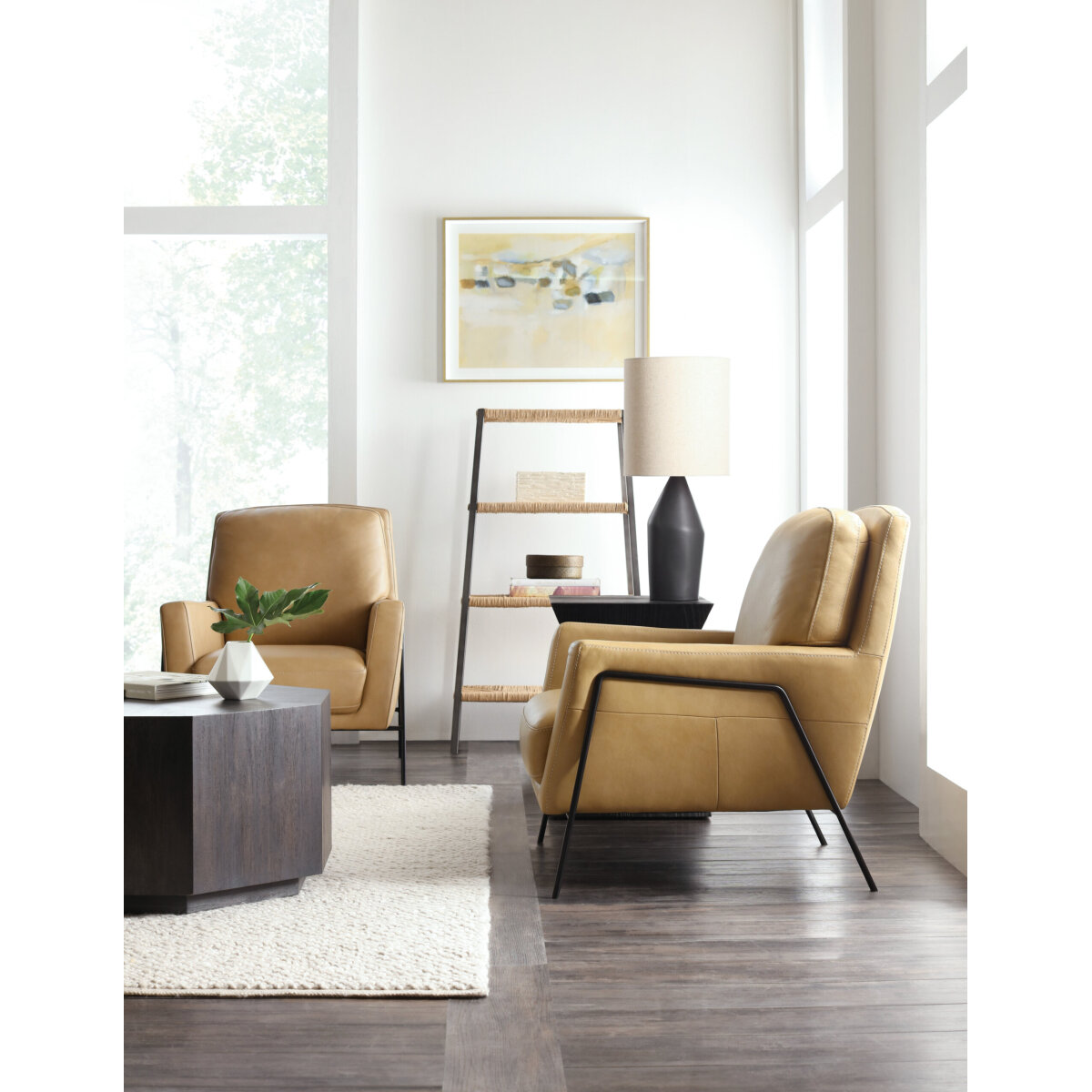 CC Amette Metal Frame Club Chair Chairs Blacks 5
