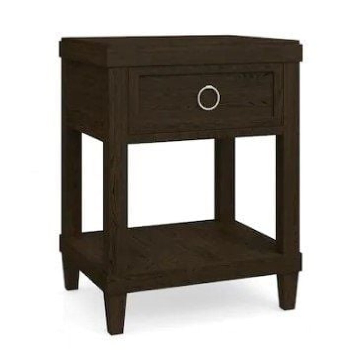 Ventura Colors Bedside Table Aged Ebony Nightstands Bassett Furniture 4