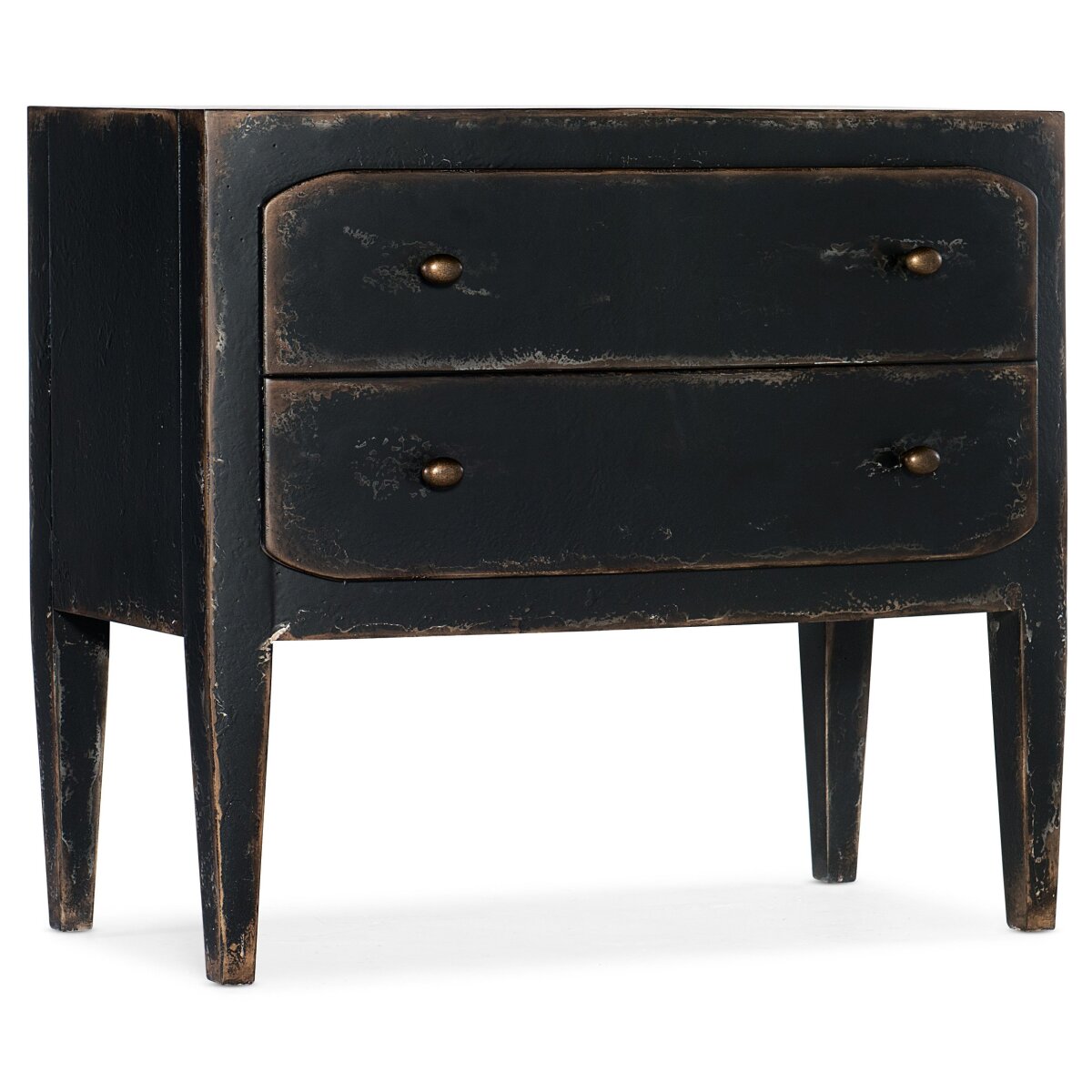 Ciao Bella Two-Drawer Nightstand- Black Nightstands Blacks 4