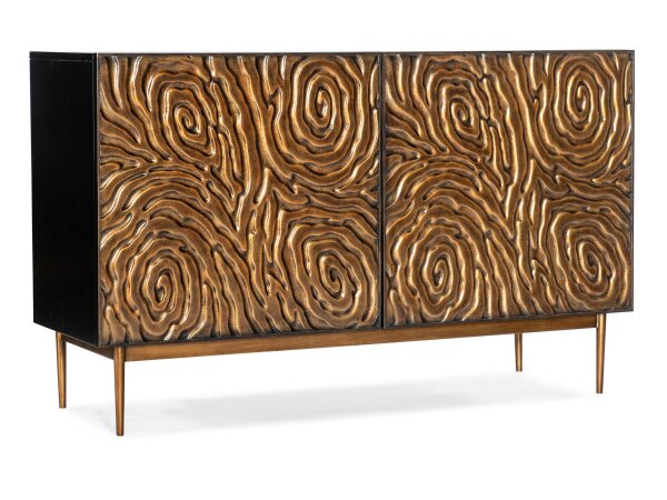 Melange Melange Fingerprints Two Door Credenza Dining Storage Blacks