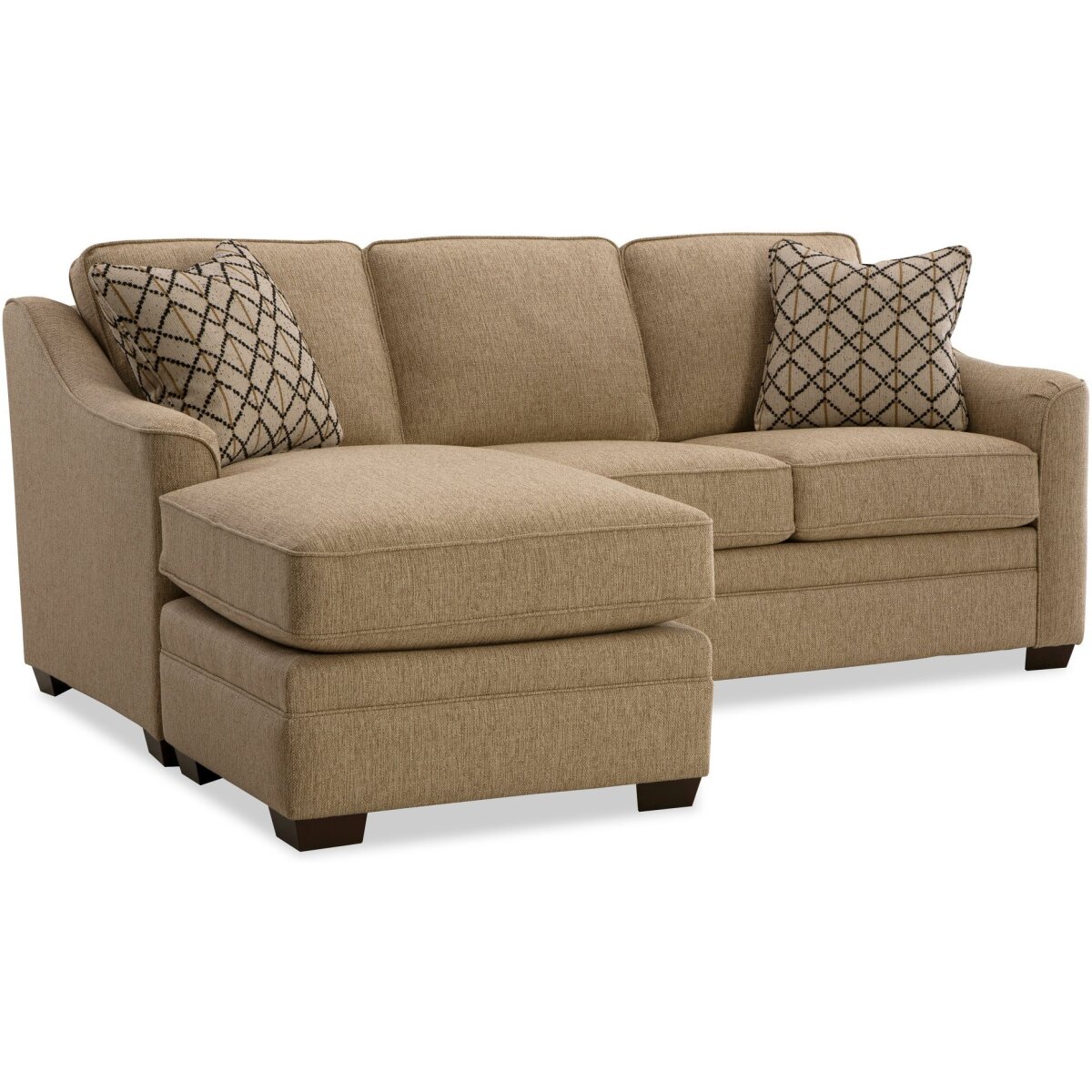 F9 Three Cushion Sofa with Chaise Sofas Craftmaster Furniture 4