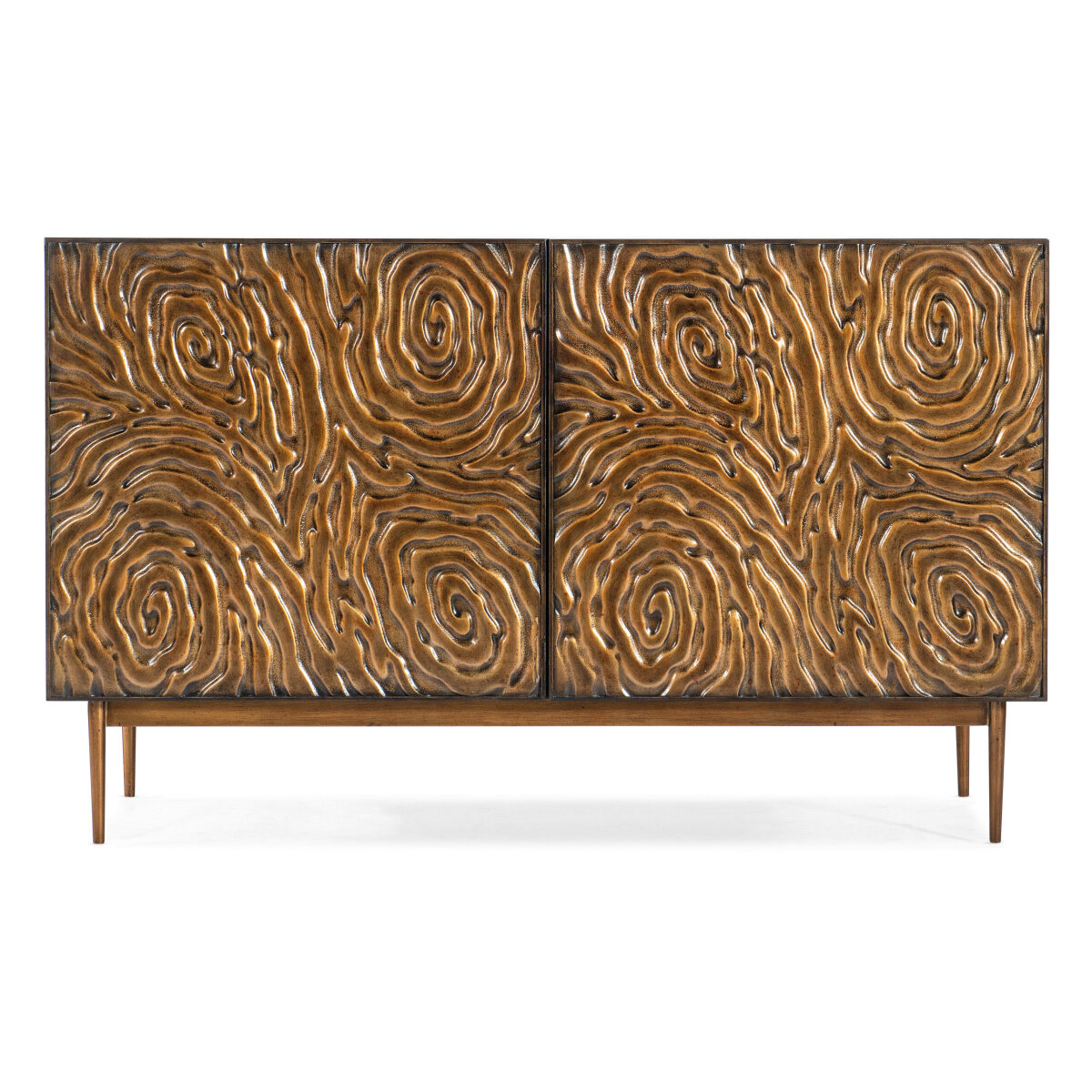 Melange Melange Fingerprints Two Door Credenza Dining Storage Blacks 7