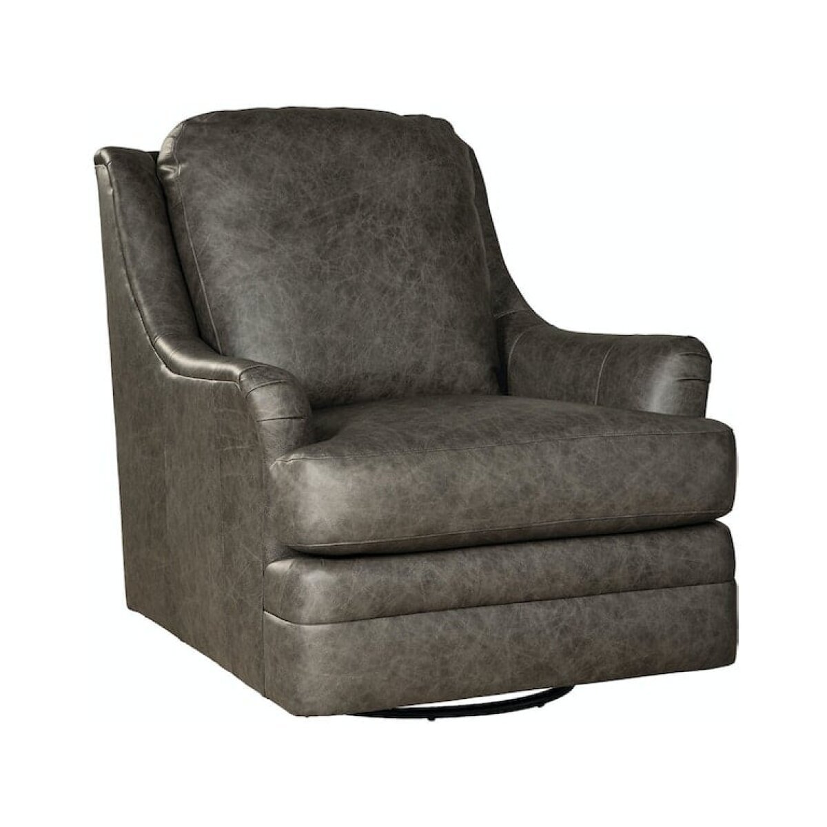 CM Leather Swivel L084510BDSC Chairs Craftmaster Furniture 4