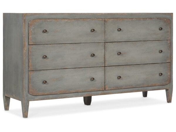 CiaoBella Ciao Bella Six-Drawer Dresser- Speckled Gray Dressers CiaoBella