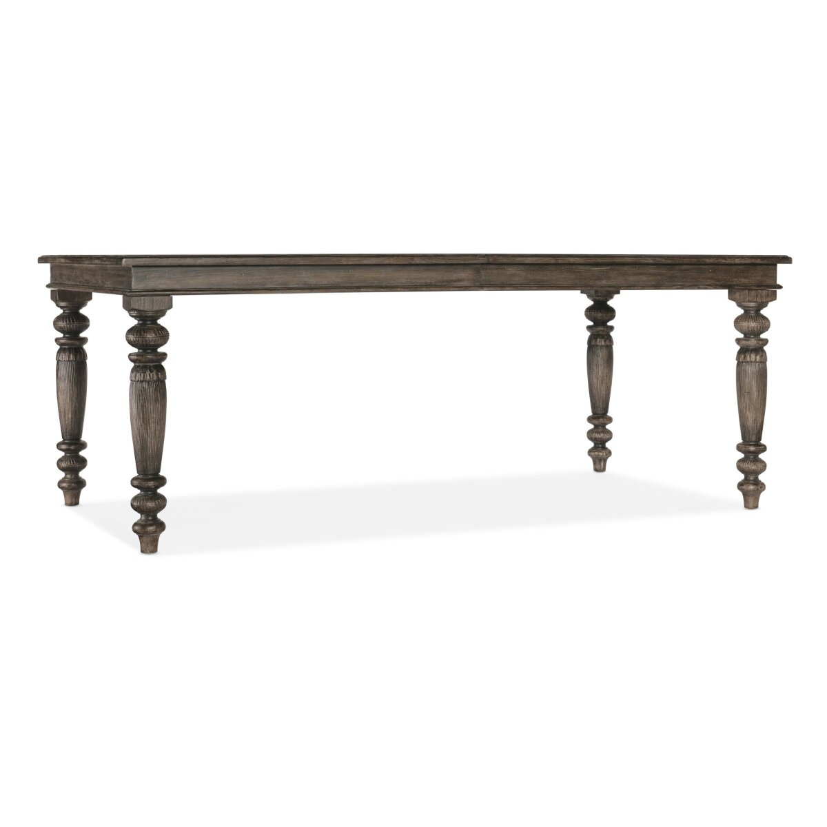 Traditions Traditions Rectangle Dining Table with Two 22-inch leaves Dining Tables Dark Wood 4