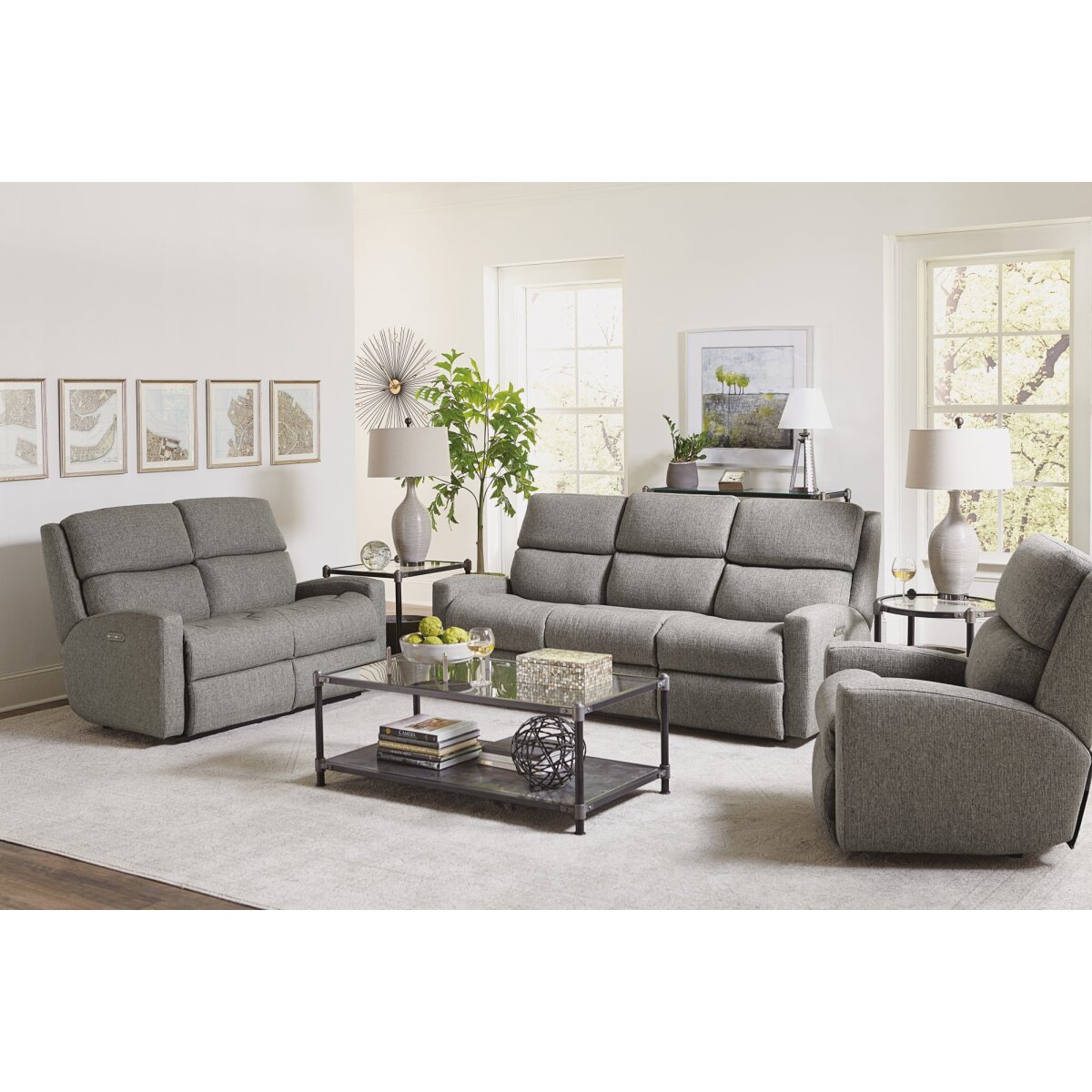 Catalina Power Reclining Sofa & Headrests Sofas Customizable 5