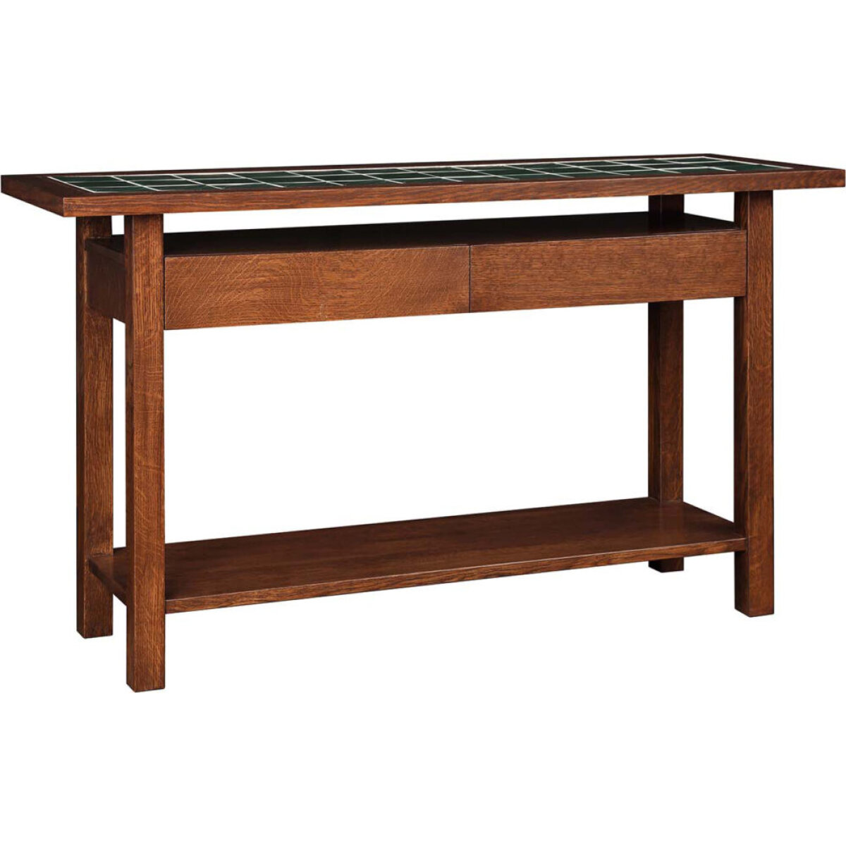 Mission Tile Top Console Table Console Tables Customizable 6