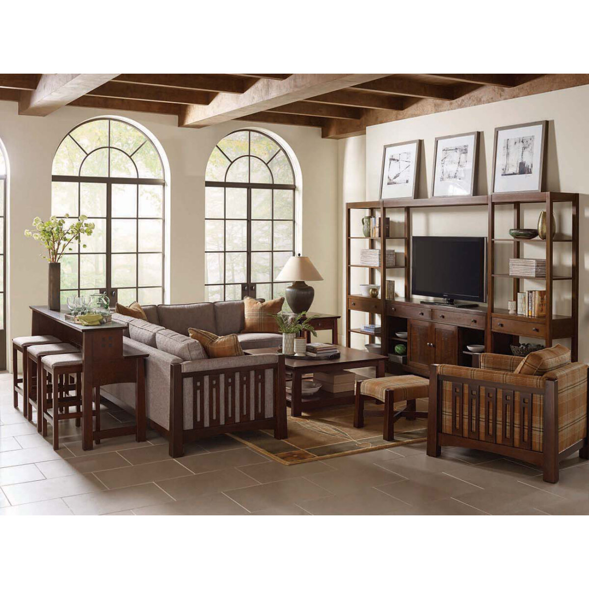 Highlands Gathering Island Sofa Tables Customizable 6