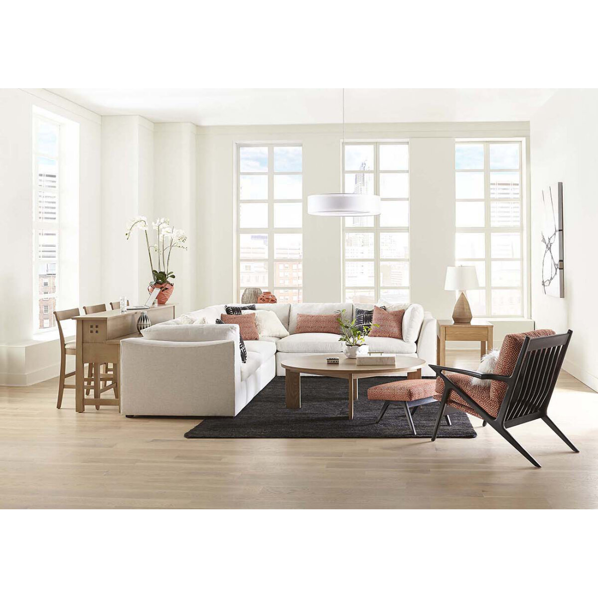 Highlands Gathering Island Sofa Tables Customizable 7