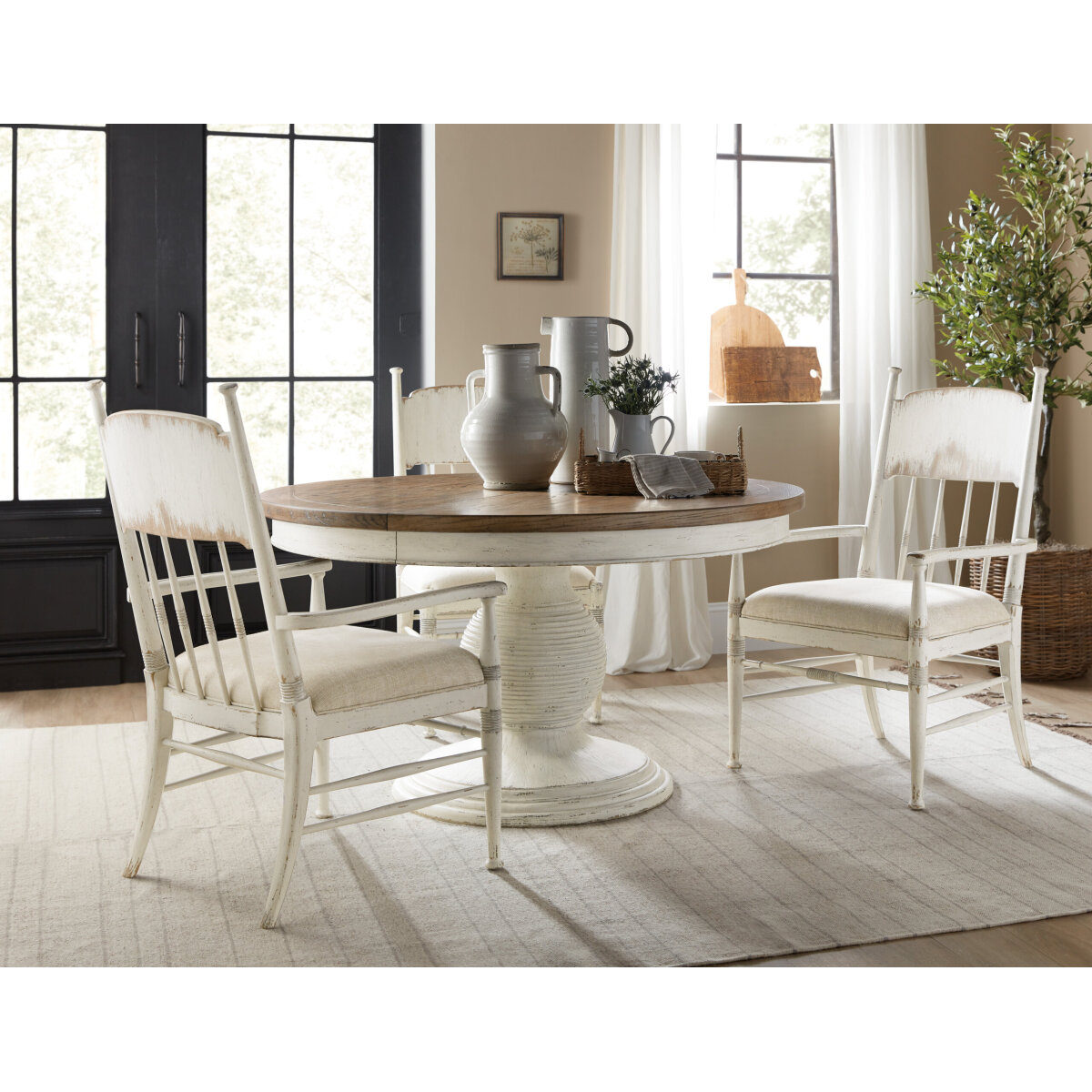Americana Americana Upholstered Seat Arm Chair-2 per ctn/price ea Chairs & Benches Hooker Furniture 5
