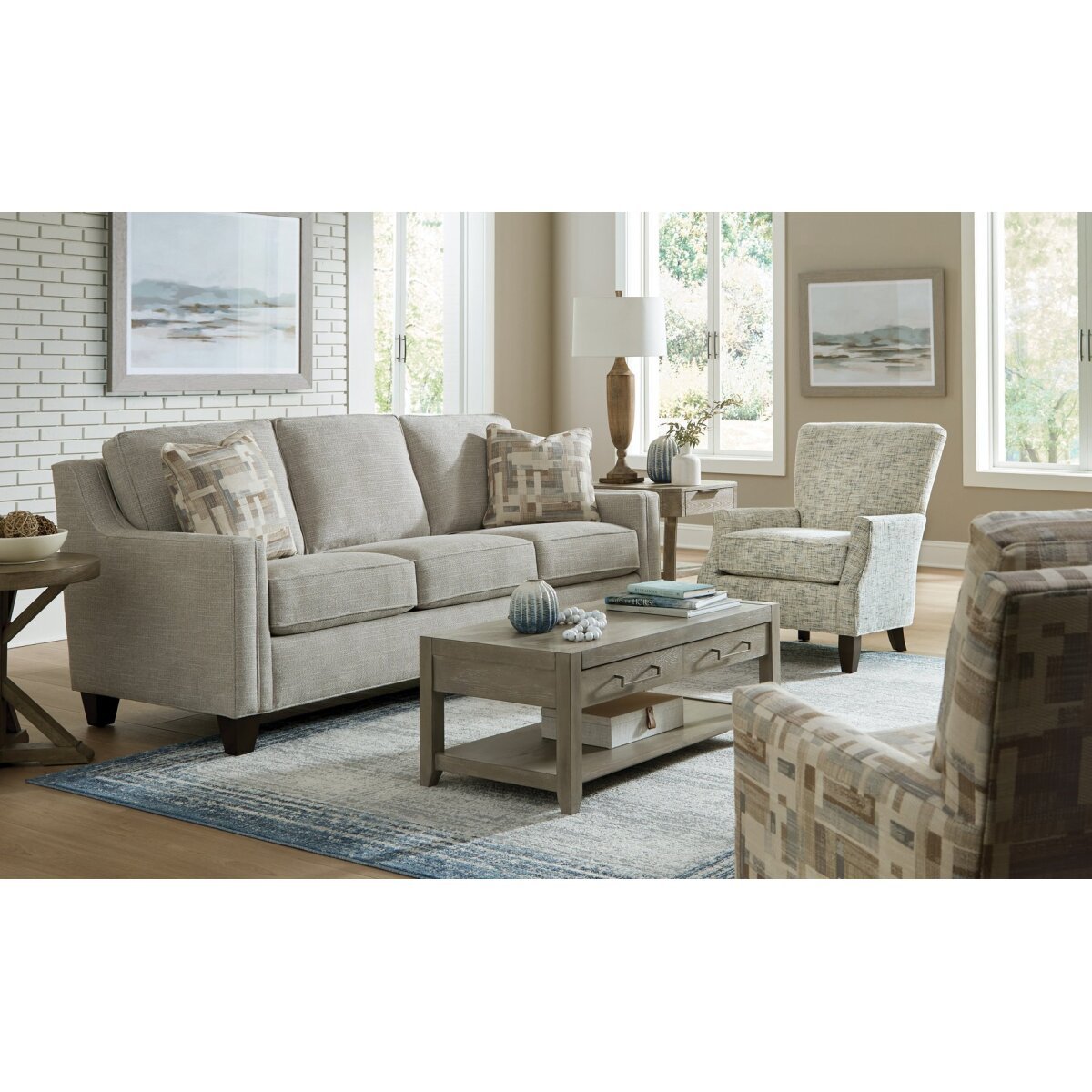 746150 Three Cushion Sofa Sofas Craftmaster Furniture 9