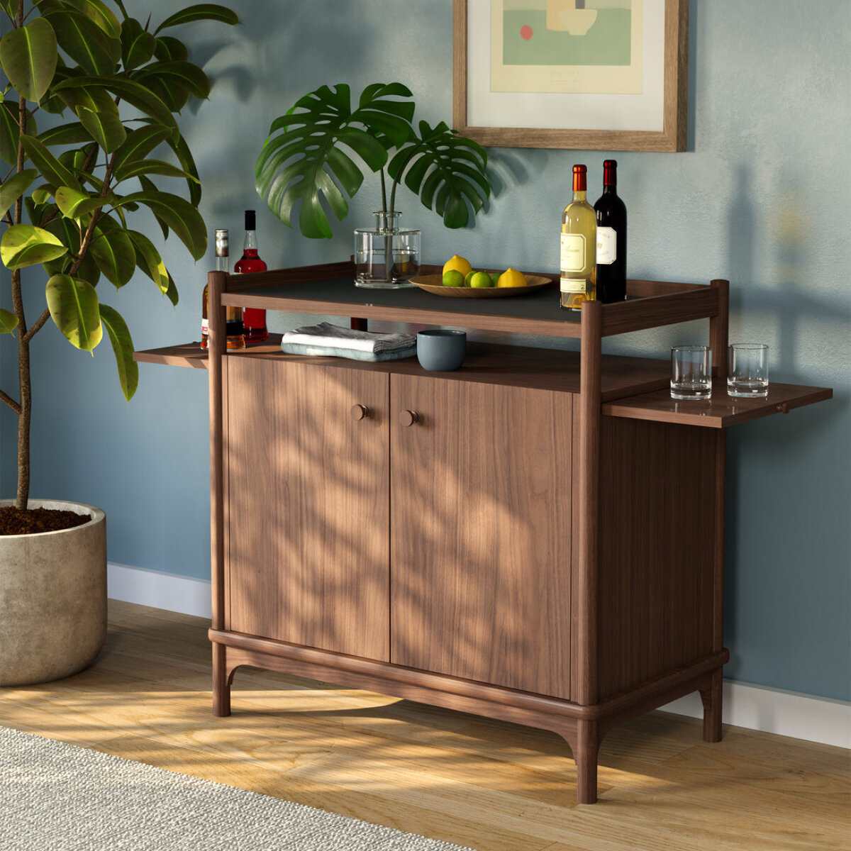 Walnut Grove Small Server Dining Storage Stickley Furniture 6