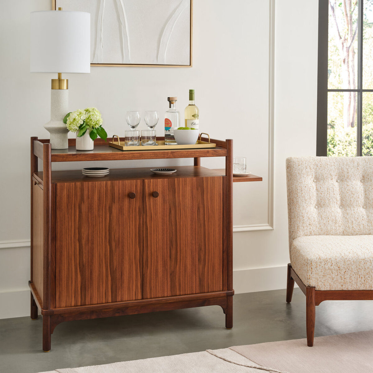 Walnut Grove Small Server Dining Storage Stickley Furniture 5