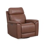 Refined Hickory Perfect Match Power Swivel Gliding Recliner with Power Headrest & Lumbar Recliners Customizable 9
