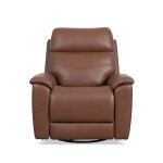 Refined Hickory Perfect Match Power Swivel Gliding Recliner with Power Headrest & Lumbar Recliners Customizable 10