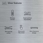 baselogic Silver Adjustable Base Adjustable Bases Serta 10