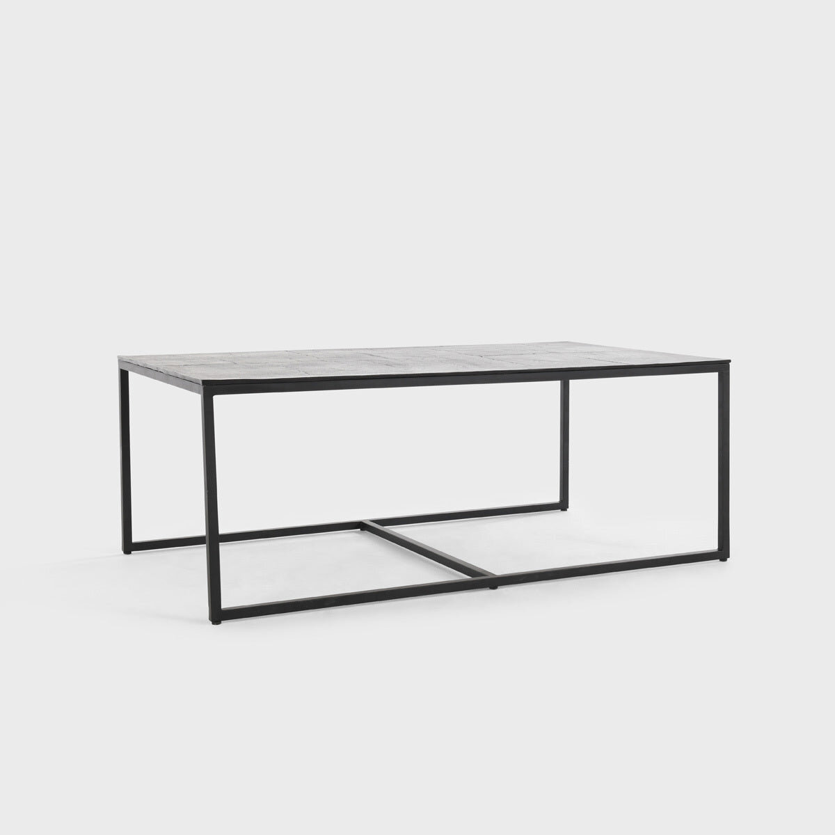 Buckley Cast Aluminum Rectangle Coffee Table Set of 3 Cocktail & Coffee Tables Classic Home 5