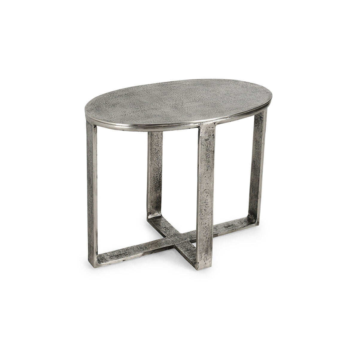 Flores Cast Aluminum Oval End Table End tables Classic Home 5