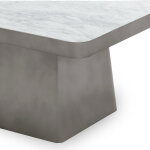 Far Marble/Metal Square Coffee Table Cocktail & Coffee Tables Classic Home 7