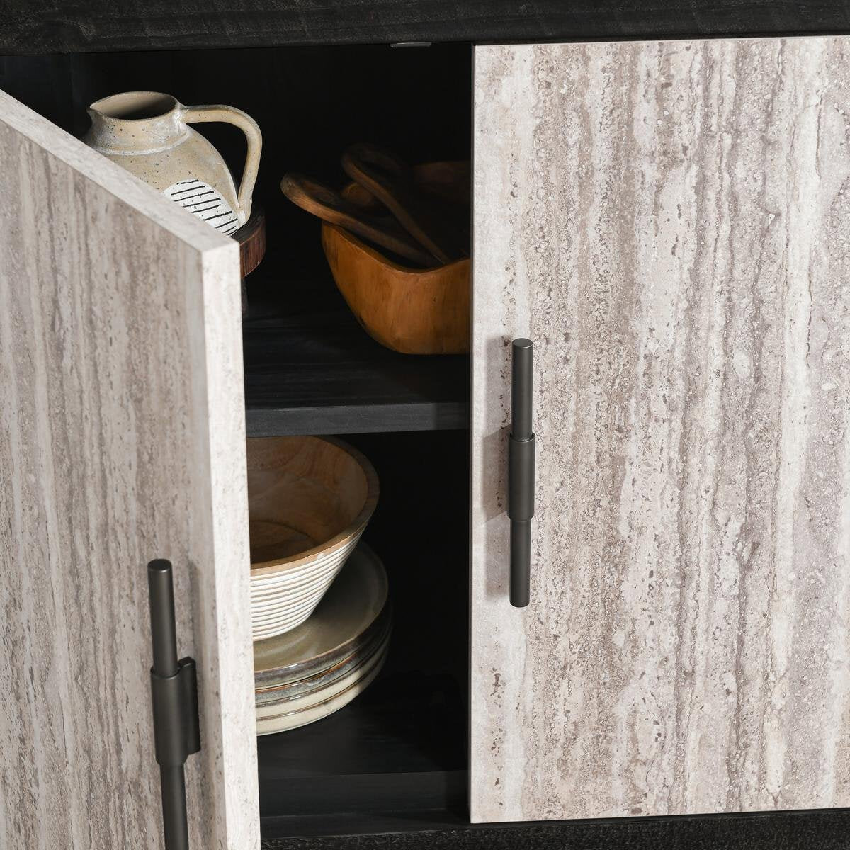 Alpine Solid Wood 4Dr Cabinet Accent Furniture Classic Home 7