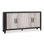 Alpine Solid Wood 4Dr Cabinet Accent Furniture Classic Home 8