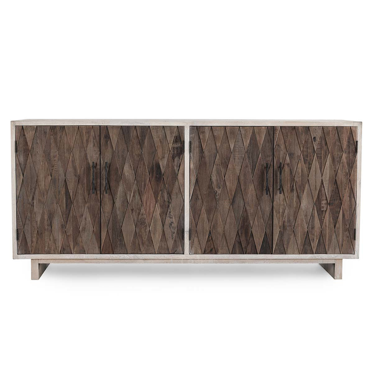 Anton Solid Wood 4Dr Cabinet – Beige-Natural Accent Furniture Classic Home 5