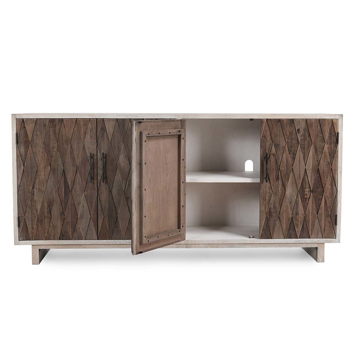 Anton Solid Wood 4Dr Cabinet – Beige-Natural Accent Furniture Classic Home 7