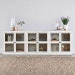 Selma Solid Wood 6Dr Cabinet Accent Furniture Classic Home 11