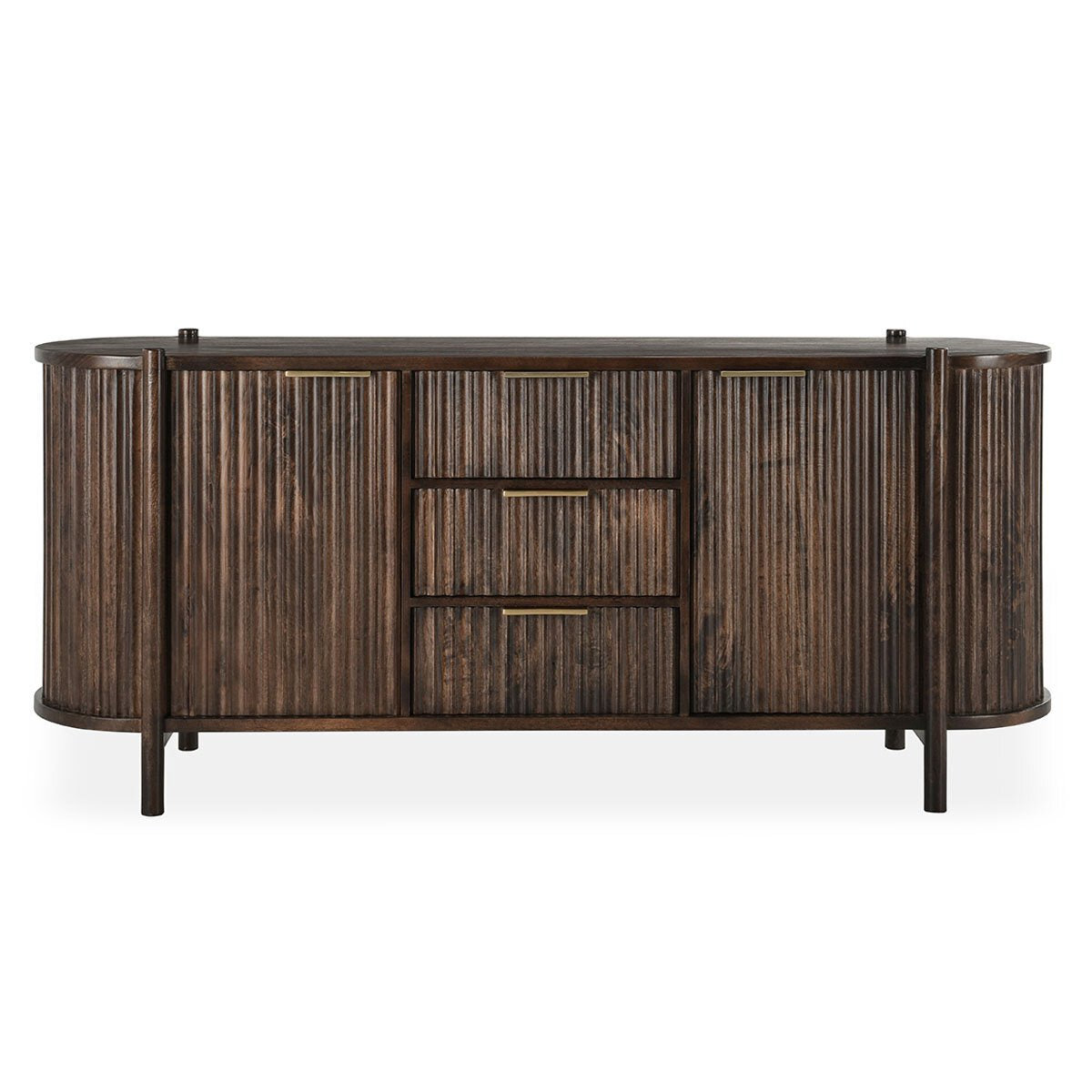 Redford Solid Wood 2Dr 3Dwr Cabinet Accent Furniture Classic Home 5