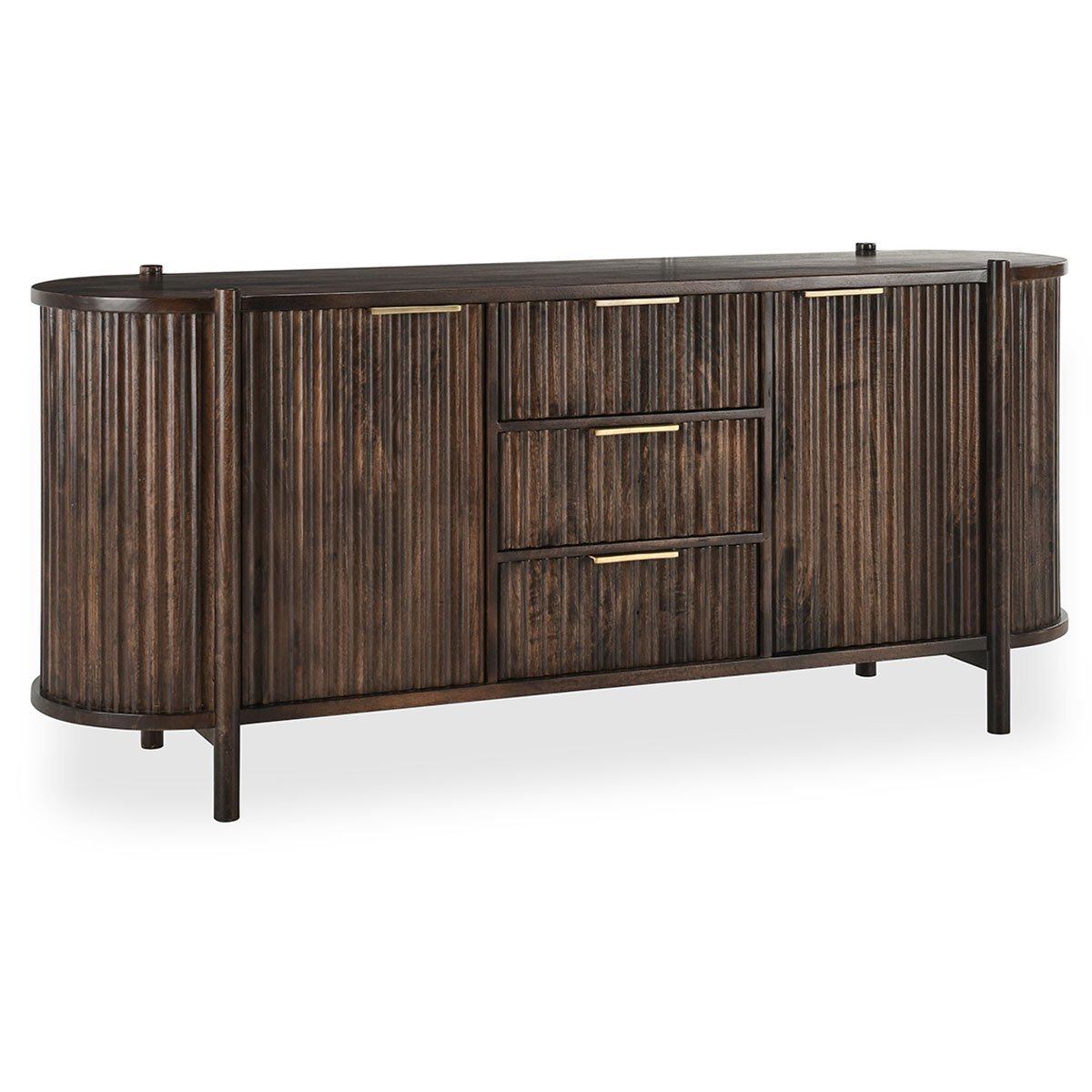 Redford Solid Wood 2Dr 3Dwr Cabinet Accent Furniture Classic Home 4