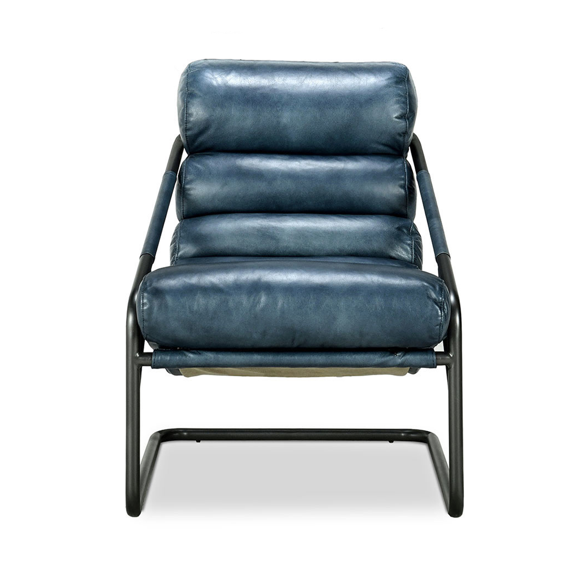 Jackson Leather Accent Chair – Ocean Blue Chairs Classic Home 5