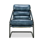 Jackson Leather Accent Chair – Ocean Blue Chairs Classic Home 8