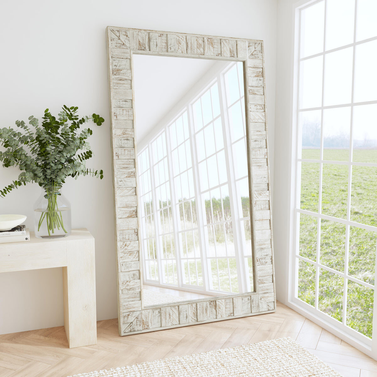 Astrid Solid Wood Floor Mirror Mirrors Classic Home 6