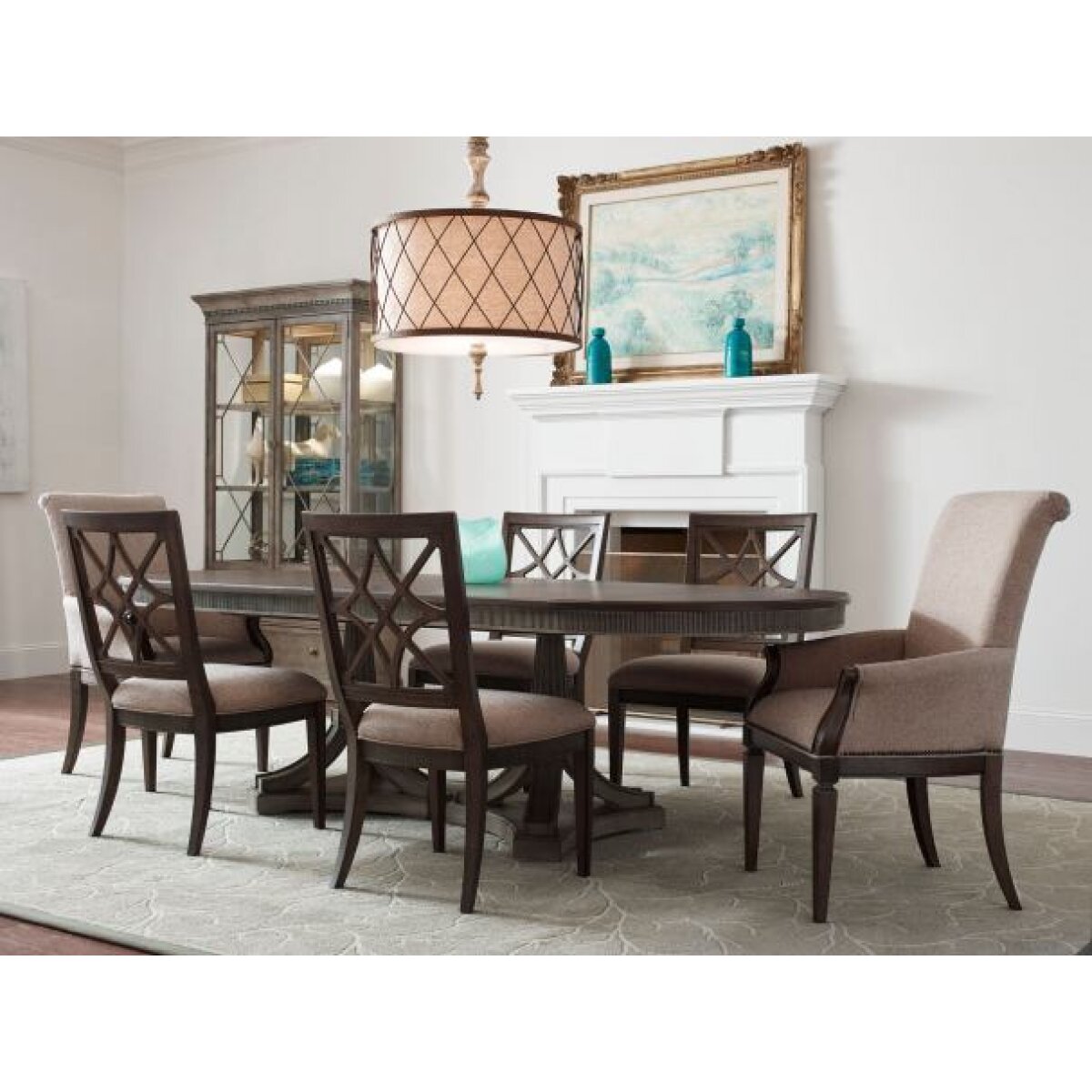 Savona Friedrick Dining Table in Versaille Dining Tables American Drew 7