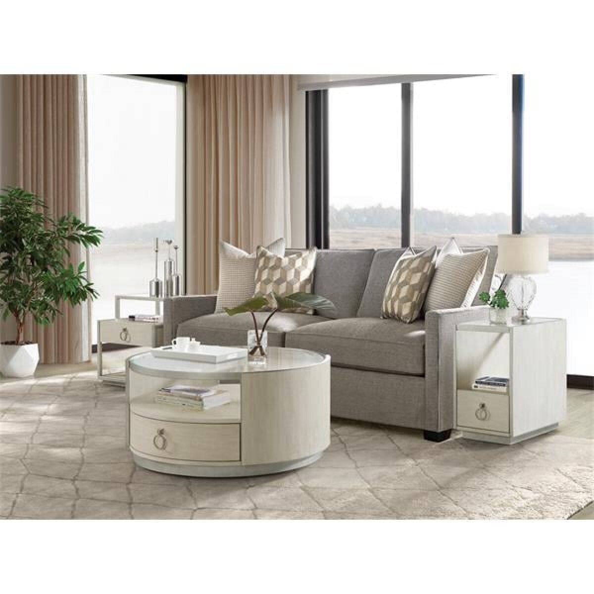 Maisie Round Coffee Table Cocktail & Coffee Tables Riverside Furniture 7