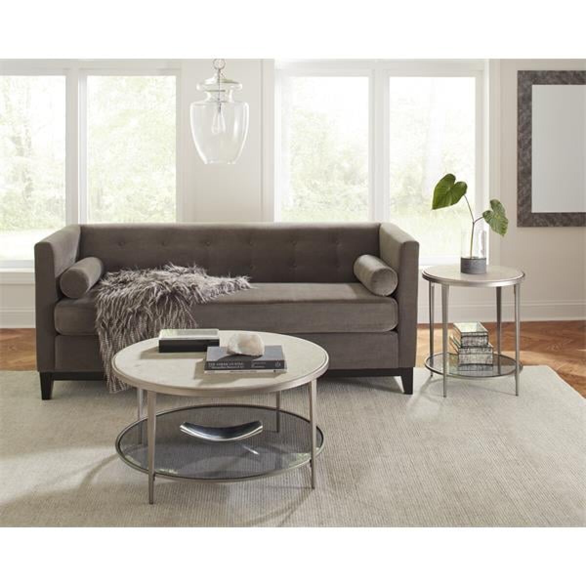 Wilshire Round Coffee Table Cocktail & Coffee Tables Riverside Furniture 4