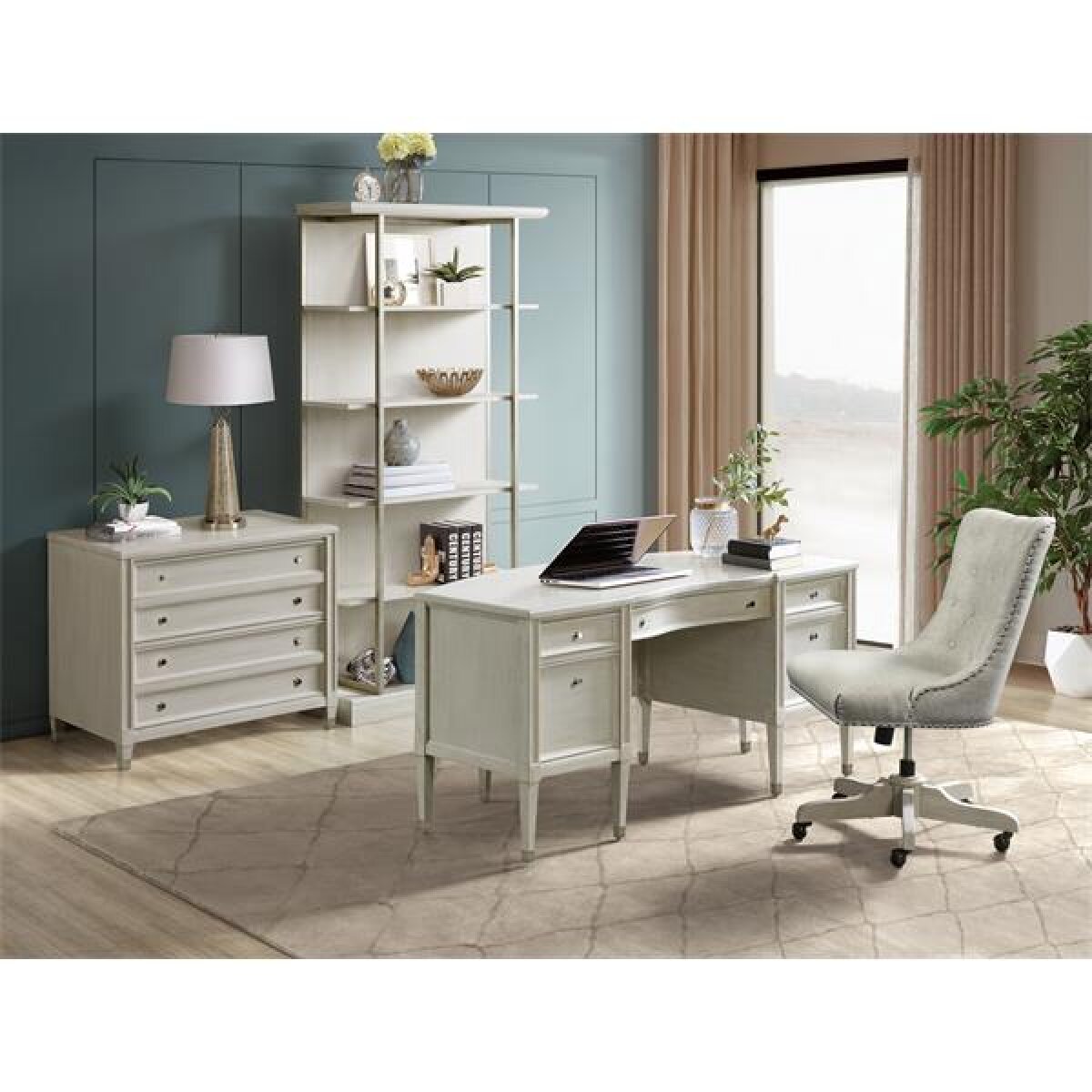 Maisie Lateral File Cabinet Office Storage Riverside Furniture 5