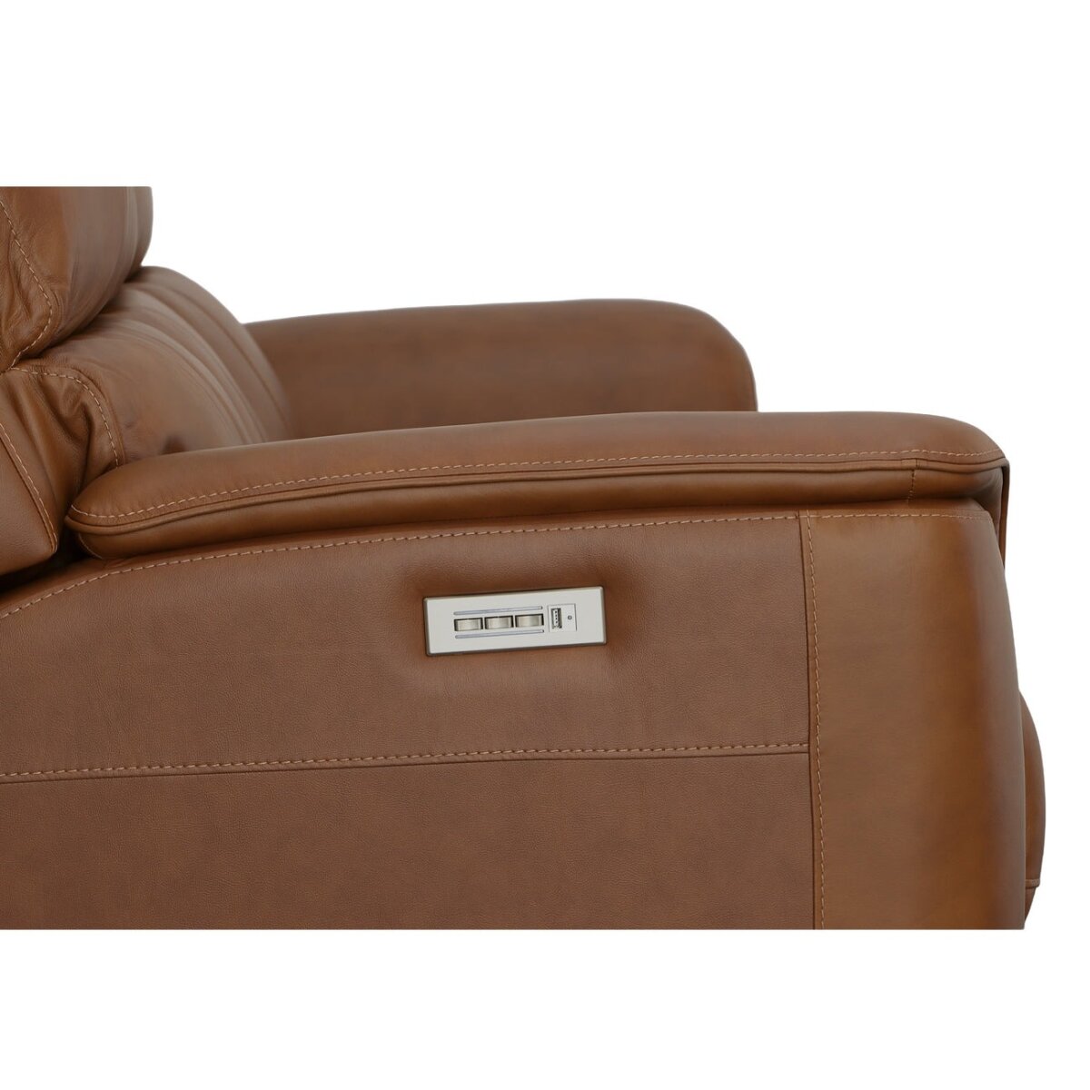 Henry Power Reclining Sofa with Power Headrests and Lumbar Sofas Customizable 9
