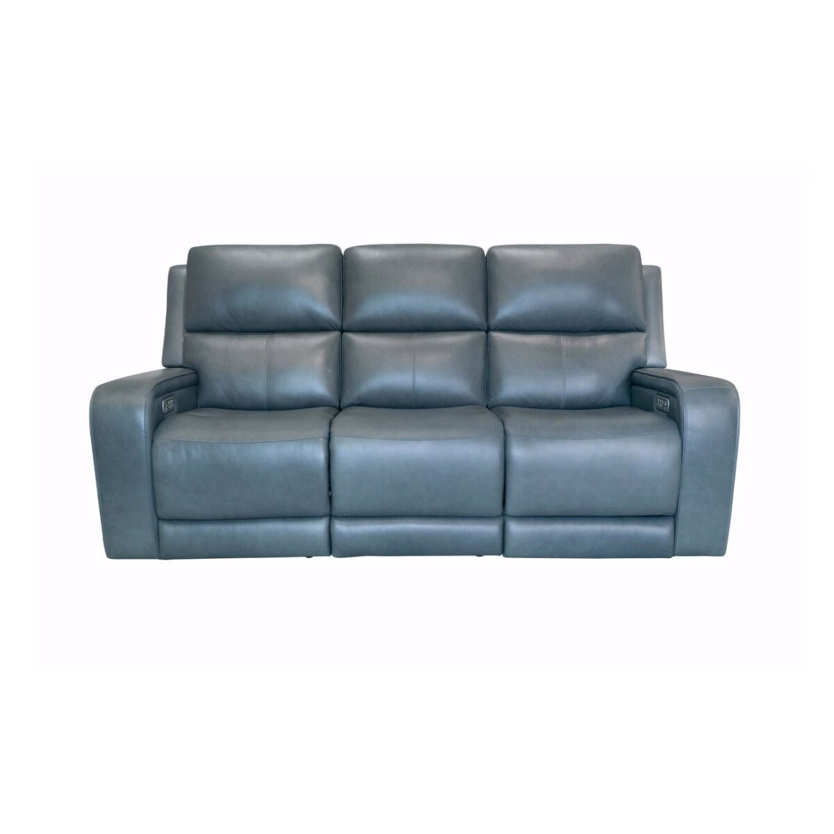 Oasis Storm Leather Power Reclining Sofa with Power Headrests, Lumbar, Heat & Massage Sofas Flexsteel 4