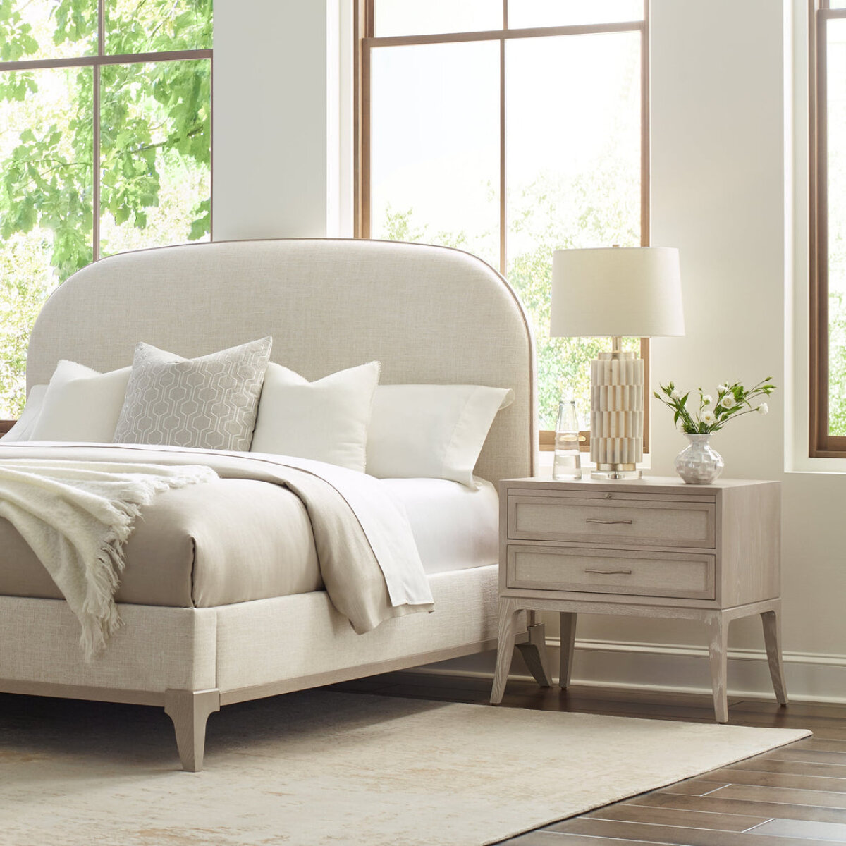 Maidstone Upholstered Bed King Beds Stickley Furniture 5