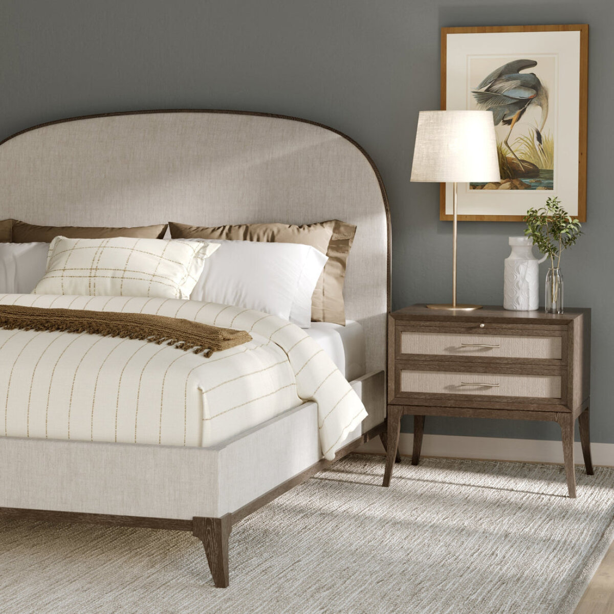 Maidstone Upholstered Bed King Beds Stickley Furniture 6