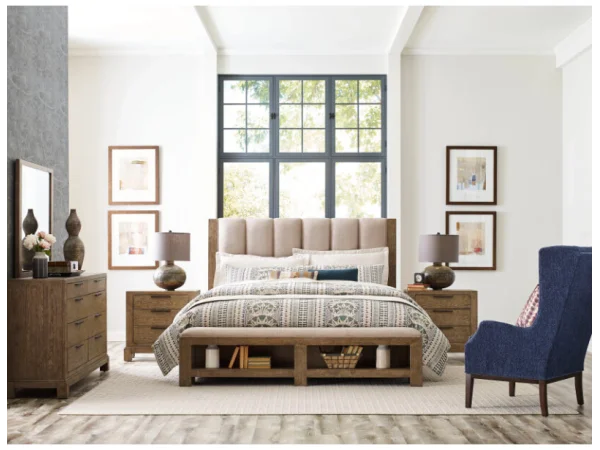 Skyline Meadowood Uph King Bed Complete Beds American Drew