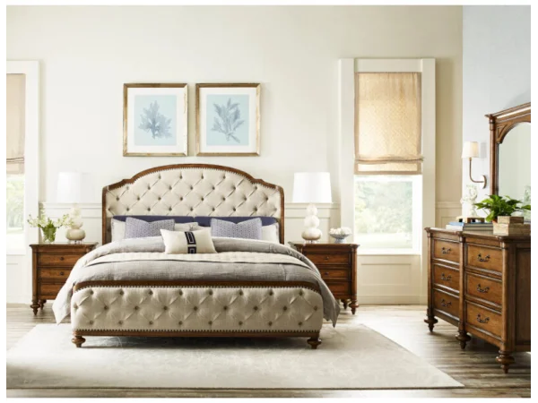 Berkshire Glendale Uph Shelter King Bed Complete Beds American Drew