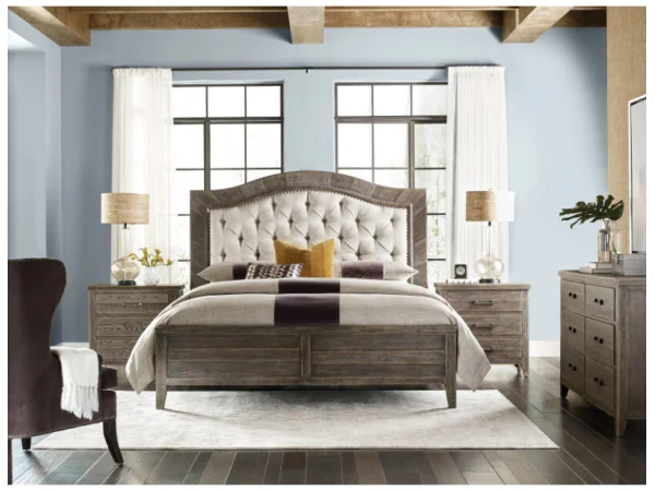 Emporium Ingram Uph Queen Bed Complete Beds American Drew