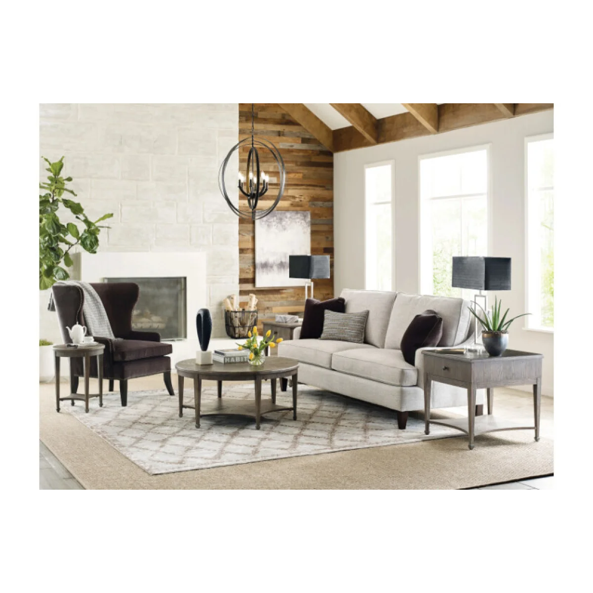 Emporium Sutter Round Coffee Table Cocktail & Coffee Tables Brown 6