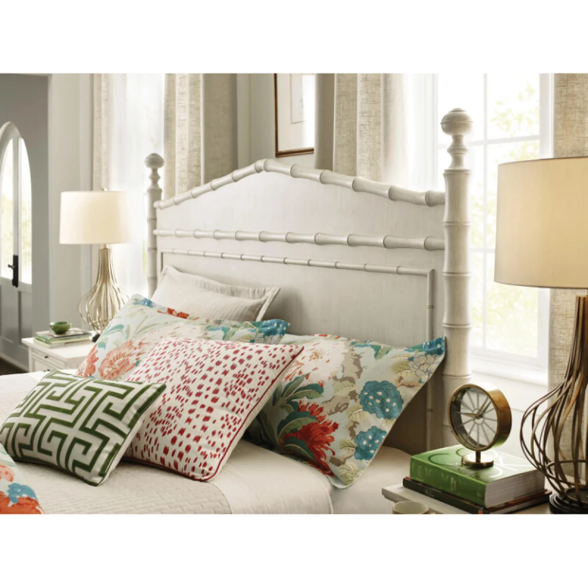 Grand Bay Vida Bamboo King Bed Complete Beds American Drew 6