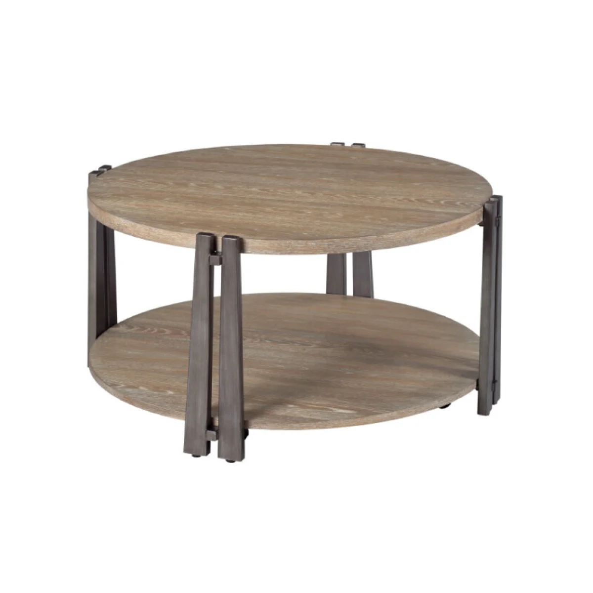 Pasadena-hamilton Round Cocktail Table Cocktail & Coffee Tables Brown 4