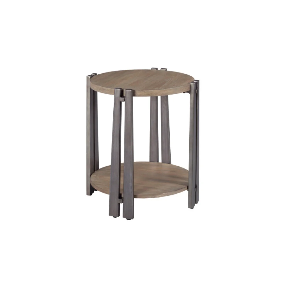 Pasadena-hamilton Round Chairside Table Chairside Tables Brown 4