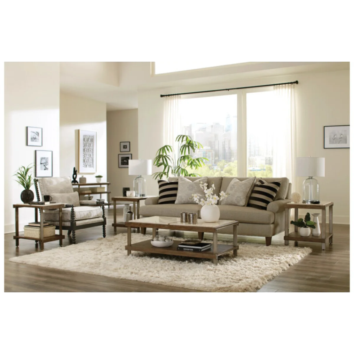 Amara Rectangular Coffee Table Cocktail & Coffee Tables Brown 6