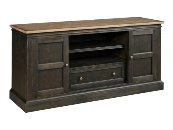 Hancock 66″ Entertainment Console Entertainment Stands black